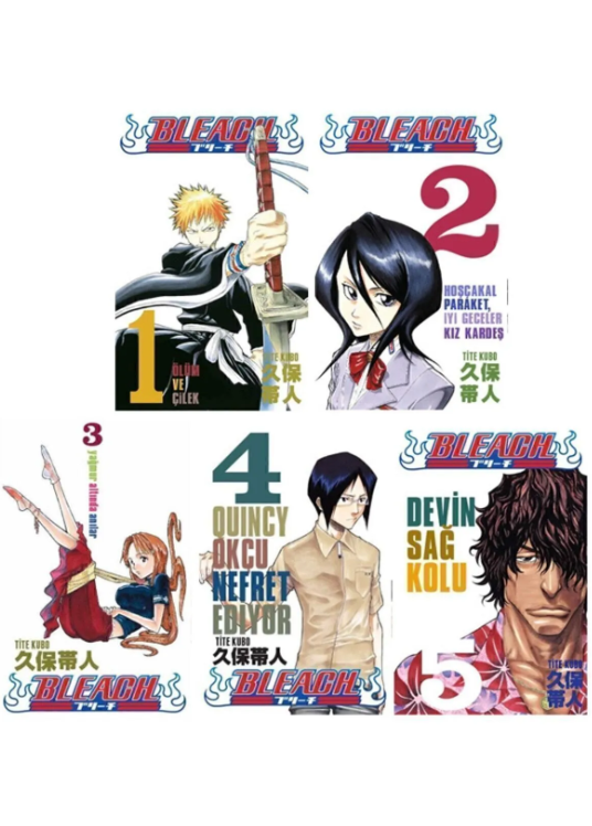 Bleach 1-2-3-4-5. Ciltler Manga Seti